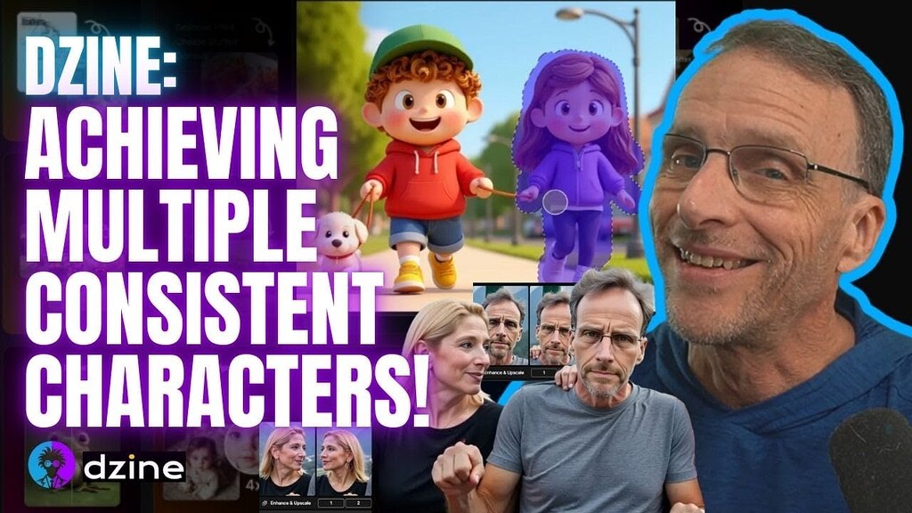 Dzine bring MULTIPLE Consistent AI Characters - video - Art of Smart